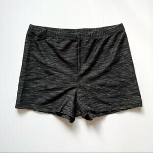 Urban Outfitters High Rise Shorts Gray Size M Marled Knit Cotton Spandex‎